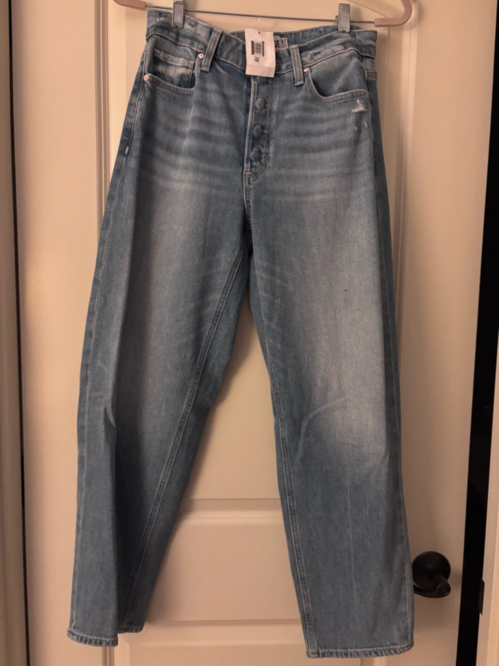 Paige Boyfriend fit Light Wash Relaxed Jeans